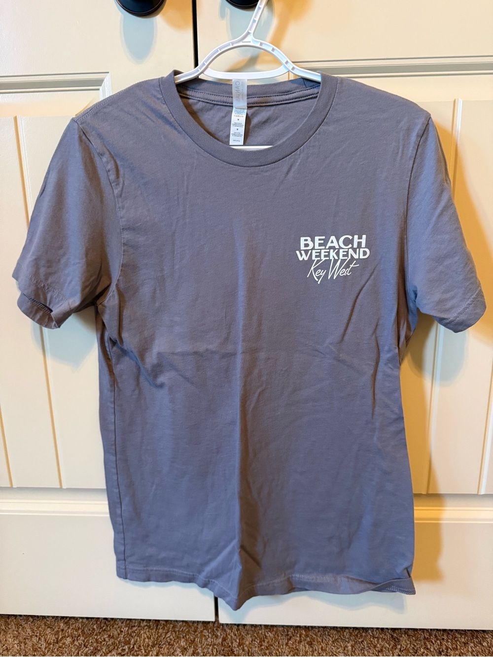 Bella Canvas Gray "Beach Weekend Key West" Graphic Tee